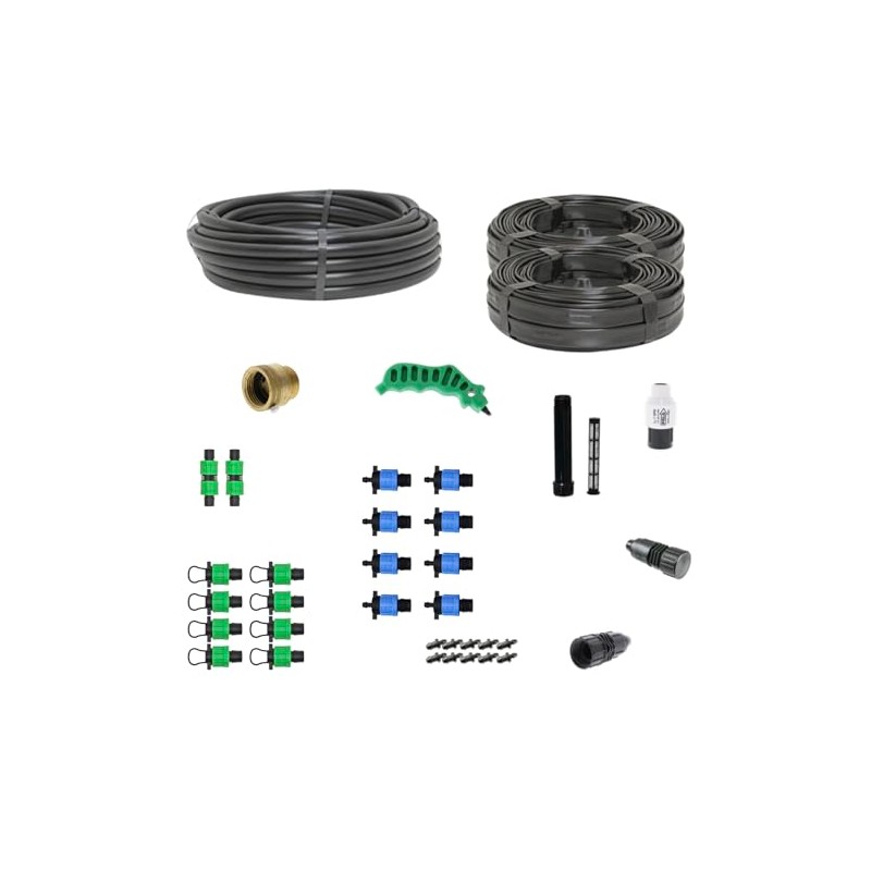 Drip Irrigation Kit for Row Crops - Kit Size :
