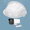 Outdoor Waterproof Dustproof Protective Cover for CCTV Cameras White 10ea