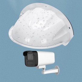 Outdoor Waterproof Dustproof Protective Cover for CCTV Cameras White 10ea