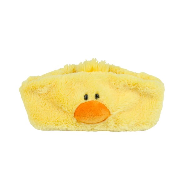NICI Niki Hair Band, Fluffy Band, Relax, Makeup, Cleansing, Home Time, Animal Chick, Gift, Gift, Yellow, W 9.1 x D 2.4 x H 4.3 inches (23 x 6 x 11 cm)