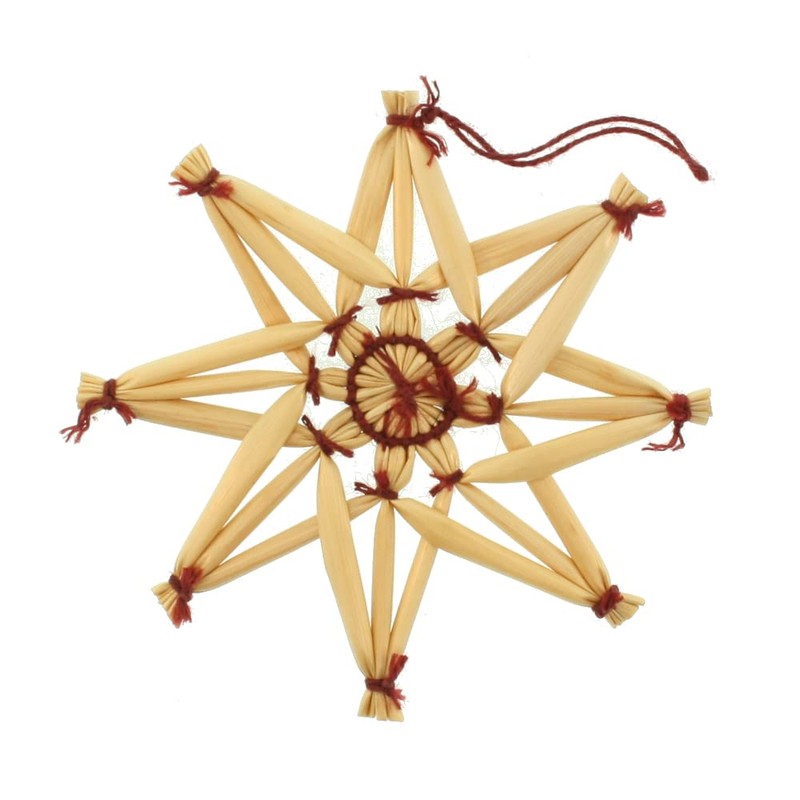 ScandinavianShoppe Straw Ornament Assortment - 48 pc, Natural