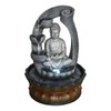 Buddha Tabletop Waterfall Fountain Meditation Relaxing Indoor Decoration, Zen Fountain