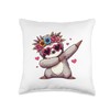 Sloth Heart Shape Sunglasses Dabbing Dance Lover Throw Pillow