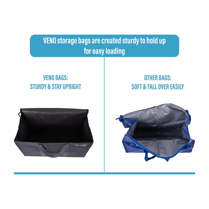 VENO 6 Pack Moving Bags, Heavy Duty, Moving Boxes Alternative,