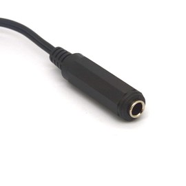 Tomost 6.35 Guitar Cable Splitter, 6.35mm 1/4" Stereo Plug Female to Dual 6.35mm 1/4 Inch Mono TS Female Y Adapter Cord