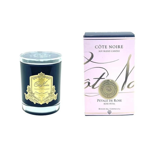 Cote Noire-Gold Badge Rose Petal Soy Blend Candle 185g