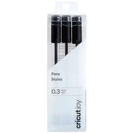 Cricut Joy - Bolígrafos de punta extrafina 0.3 (3), color negro