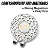BSTWARM 24 PCS Magnetic Golf Hat Clips Ball Marker Holder