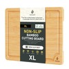 Extra Large Bamboo Board Charcuterie Non Slip Feet Over Sink