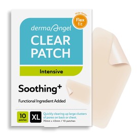 DERMA ANGEL Large Pimple Patches for Face - Hydrocolloid Nose, Chin, and Forehead Acne Patches for Full Face Coverage - Big Acne Patches for Large Blemish - Day & Night Use (Intensive-XL/10 Dots)