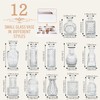 Sawoake 12pcs Mini Bud Vases As Wedding Centerpieces for Tables,Clear