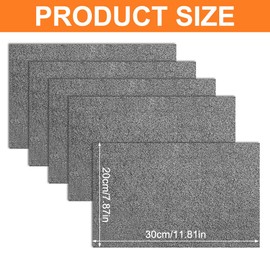 ZEIEYA Thickened Magic Cleaning Cloth, Reusable Microfibre Cloths, Thickened Magic Cleaning Cloth, Lint-Free Cleaning Cloth for Kitchen, Glass, Cars, 30 x 20 cm, Pack of 5