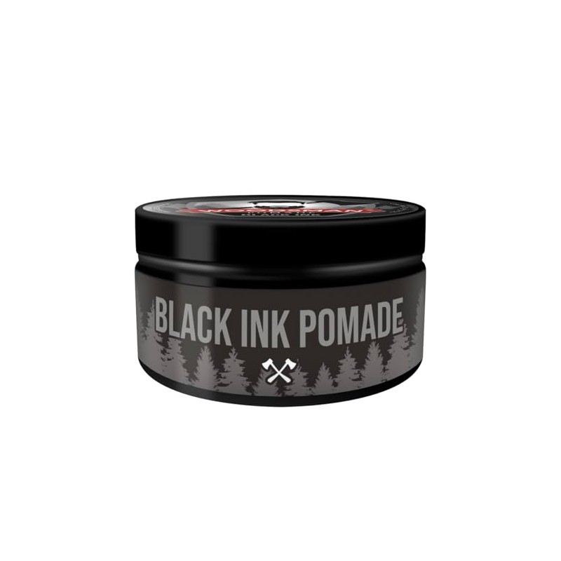 Woodsman - Pomada Negra Para Cabello Y Barba Cubre Canas,