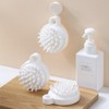 Shampoo Brush Scalp Massager Scalp Scaling Individual OPP Packaging White 19ea