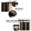 XTMYI Brown Curtains 36 Inch Length for Bathroom Shower Window