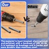 RUBII 6 Pcs Single Screw Extractor, 1/4 Inch Broken Screw