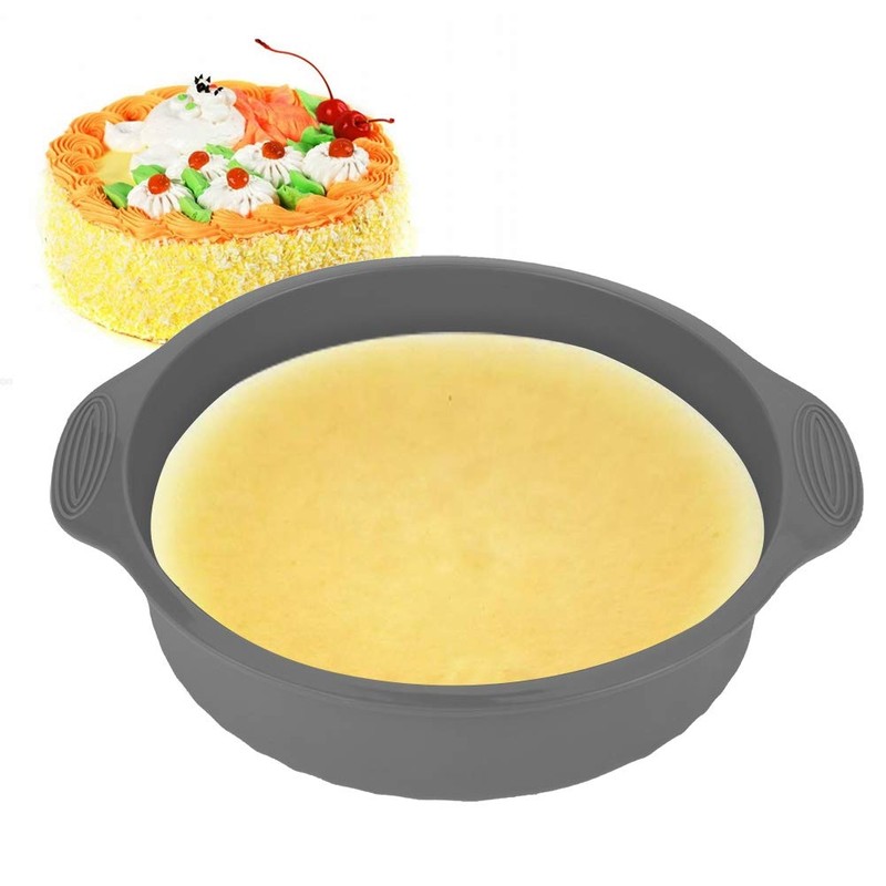 Forma Redonda de Silicón de Molde de Torta 9 Pulgadas