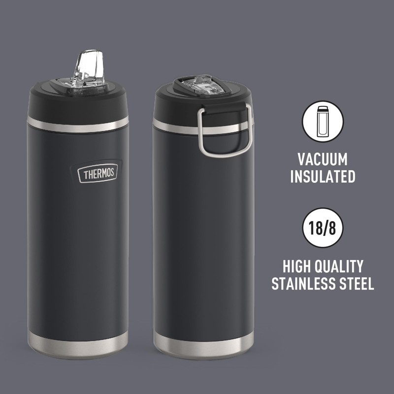ICON SERIES BY THERMOS Stainless Steel Water Bottle with Straw