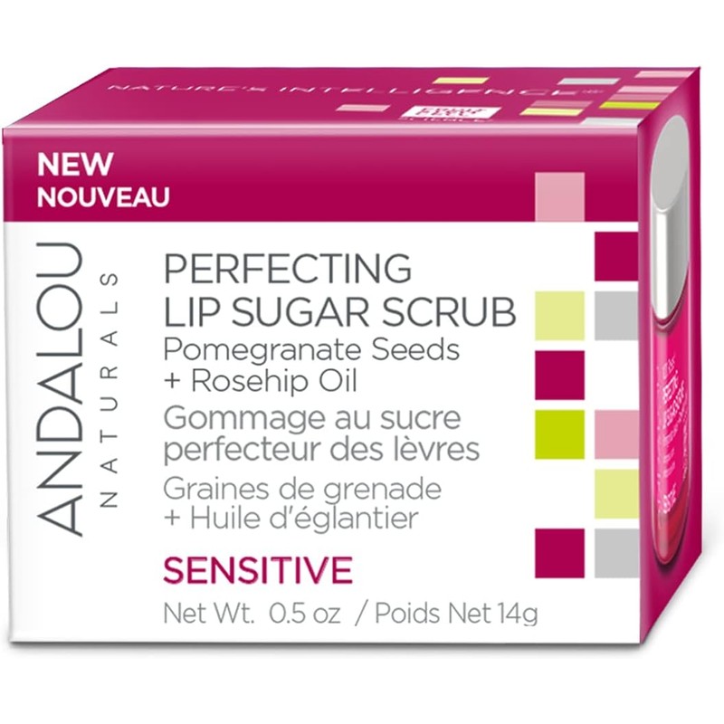 Andalou Naturals- Exfoliante labial perfeccionador de azúcar 1000 ROSES®