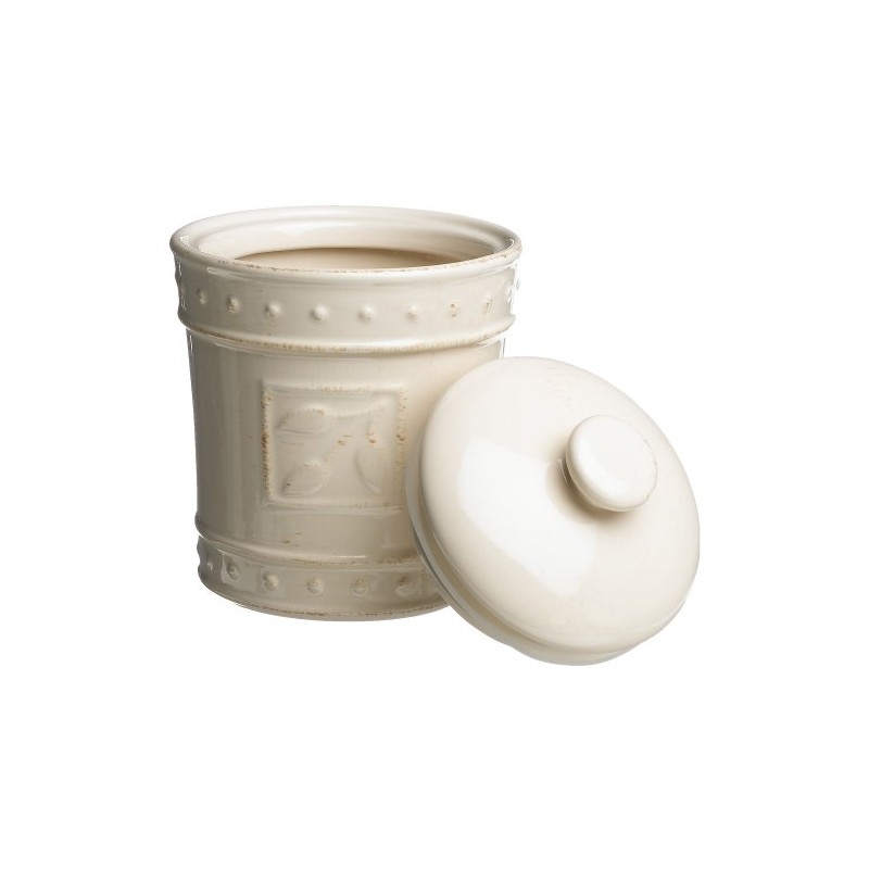 Signature Housewares Sorrento Collection Canisters, Ivory Antiqued Finish, Set of