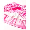 Speechless Girls' Tie Front Top and Short Skirt Set, Fuchsia/White,