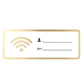 Homoyoyo Wifi Code Sign WiFi Password Sign for Home or Business Acrylic Wall Hanging WiFi Sign Guest Room Decoration Wall Decoration Hanging Sign 20cm* 8cm* 0.3cm Wifi Chalkboard Sign