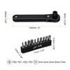 sourcing map Right Angle Screwdriver 4" 90 Degree Magnetic Mini