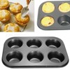 U-COOK Muffin Tin Quality Non Stick Trays 6 Hole Baking