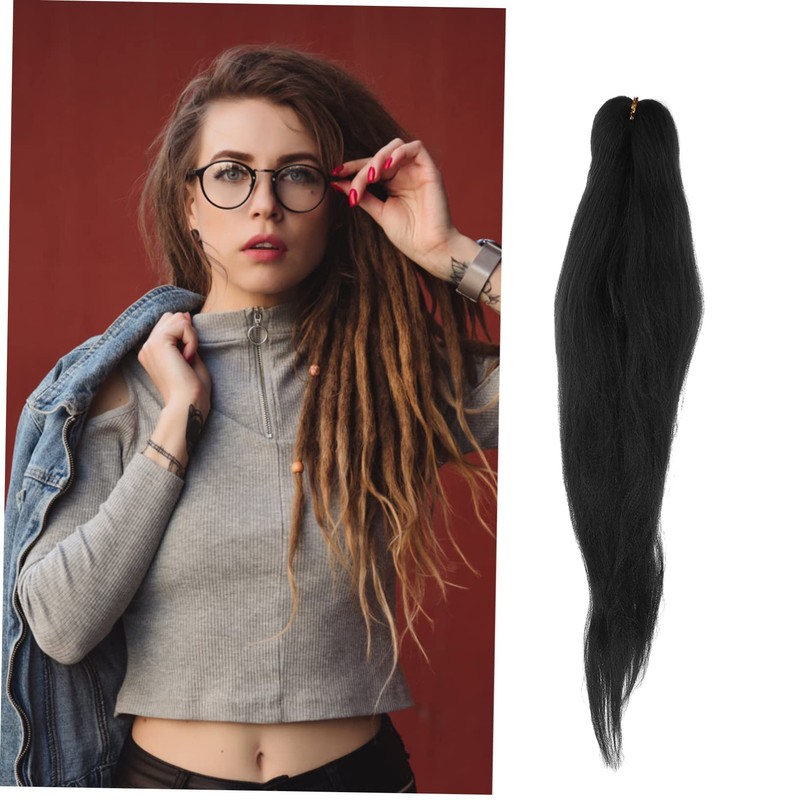VICASKY Long Braided Ponytail Dreadlock Wig Pre Stretched Hair Extensions