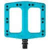 Deity, Deftrap, Platform Pedals, Body: Nylon, Spindle: Cr-Mo, Turquoise, Pair