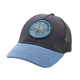 maximo Mini Boy-Cap Shark Snap-Back Closure, Anthracite/blue, 47