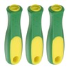 HARFINGTON 3pcs Rubber File Handle 4.33 Inch Rectangular Hole Ergonomic