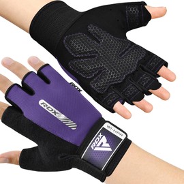 RDX Fitness Gloves Women Men Non-Slip Weightlifting Workout Gym Gloves Strength Training Gloves Exercise Weightlifting Bodybuilding Sports Gloves Grip Strength Sports Powerlifting