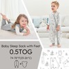 Yoofoss Pack of 2 Baby Sleeping Bags with Feet, 100%