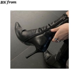 BN'FROM Shirring Heel Boots 1pair