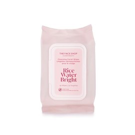 Toallitas desmaquillantes The Face Shop Rice Water Bright para la cara con extracto de arroz, iluminadoras, hidratantes, infundidas con leche limpiado