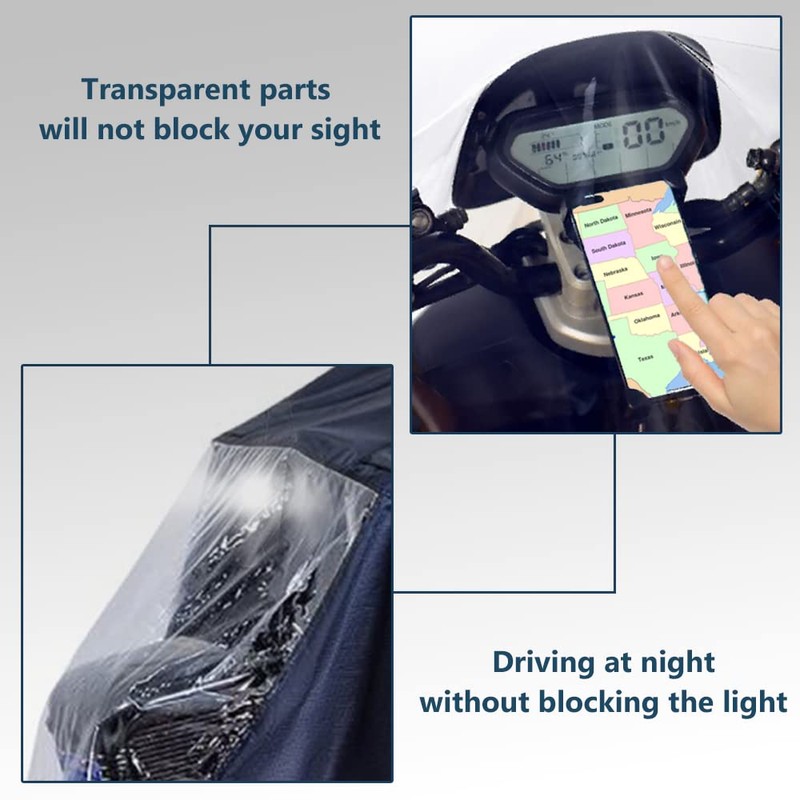 SunMelt Elderly Mobility Scooter Poncho, Wheelchair Rain Cape Cover Bicycle