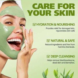 10pcs*5g Avocado Clay Mask Set, Clay Mud Mask, Moisturizing And Hydrating Skin, Blackhead Removal Men & Women Face Mask Skin Care Rejuvenating Facial Mask Travel Essential