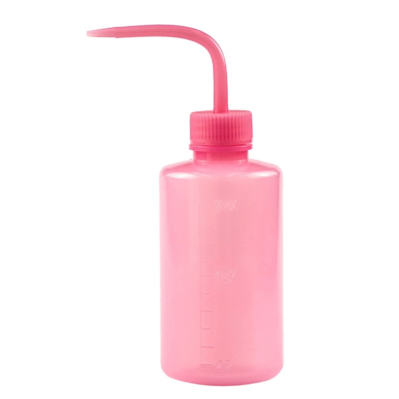 Eyelash Cleaning Bottle, Elbow Spout Empty Plastic Squeeze Wash Bottle