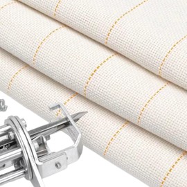 80" X 120" Large Marked Primary Tufting Cloth - Large Monk's Cloth for Rug Tufting and DIY Rug-Making with Tufting Guns and Punch Needles