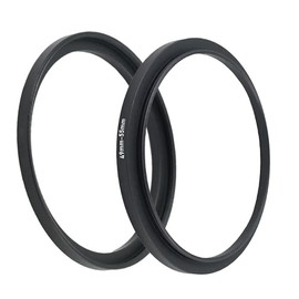 49mm-55mm Step Up Ring(49mm Lens to 55mm Filter, Hood,Lens Converter and Other Accessories) (2 Packs), Fire Rock 49-55 Aerometal Camera Lens Filter Adapter Ring