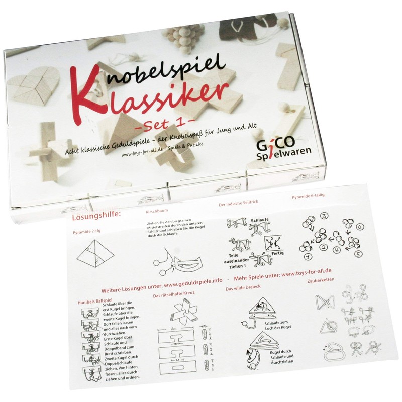 GICO Knobelspiel Klassiker Sets - Various Giveaways - Games Individually