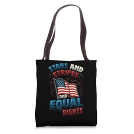 Stars and Stripes and Equal Rights – Human Rights Equality Tote Bag