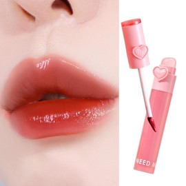 YNM Heart Jelling Tint, PEPPER JELLING, Silicone Lip Brush Included, K-Beauty, Non-Sticky, Moisturizing, Smudge-Proof, Korean Lip Tint, Long-Lasting, Vivid Color, 0.09 oz
