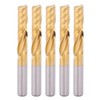 5pcs Professional CNC End Mill Metal Spiral Router Bit Milling