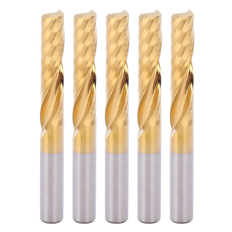 5pcs Professional CNC End Mill Metal Spiral Router Bit Milling
