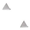 Joseph Brothers Sterling Silver Triangle Tiny Geometric Studs Earrings, 5