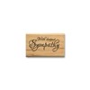 With Deepest Sympathy Mounted Rubber Stamp - Fancy Script #23