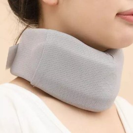 목 보호대 휴대용 넥받침대 통기성 목 견인기 경추 지지 스트레칭기 넥밴드 넥편 안대 목편 [M] Portable Neck Support Cushion Breathable Neck Traction Device Cervical Support Stretching Neck Band Neck Pillow Neck Piece [M]
