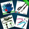 iQ-Pet Fellpflege-Handschuh | 2 Seiten: Gummi + Mikrofaser